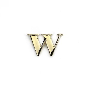 letra W Oro 2 cm
