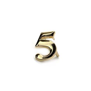 NUMERO "5" 2cm ORO