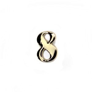 NUMERO "8" 2cm ORO