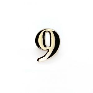 NUMERO "9" 2cm ORO