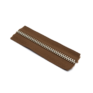 Cierre Metal #5 Cafe medio Niquel