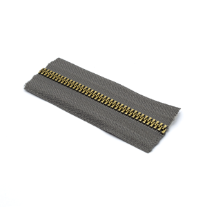 Cierre Resina #5 Gris Oscuro Oro