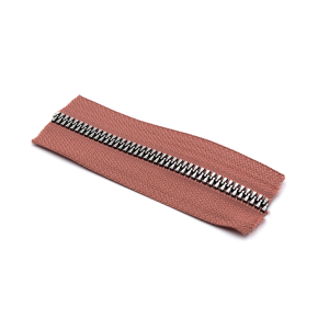 Cierre Resina #5 Palo de rosa Niquel