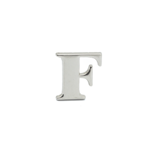Letra F Niquel 2 cm