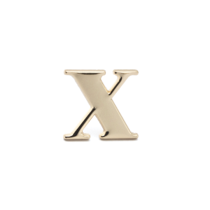 Letra X Oro 2 cm