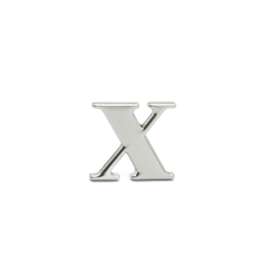 Letra X Niquel 2 cm