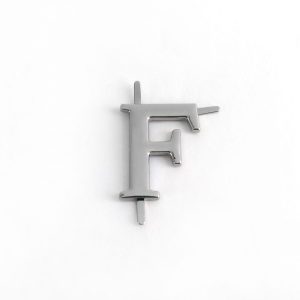 "F" Níquel 3cm