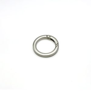 Argolla resorte plana niquel 25 mm