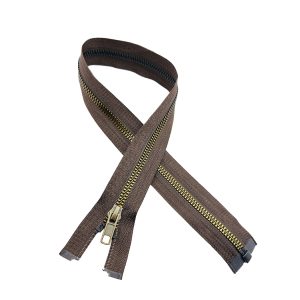 Cierre Resina #5 cafe/oro viejo 50 cm