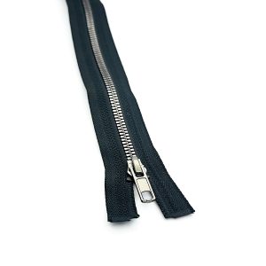 Cierre resina #5 negro/diente pavon 70 cm