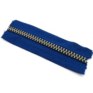 Cierre de Metal #5 Zafiro-Oro viejo