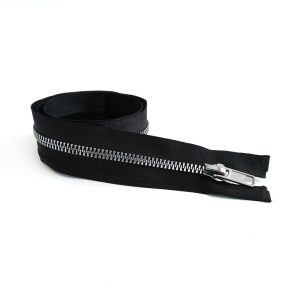 CIERRE RESINA #5 NEGRO/DIENTE NIQUEL 65 CM