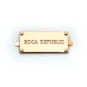 003 PLACA BOCA REPUBLIC ORO