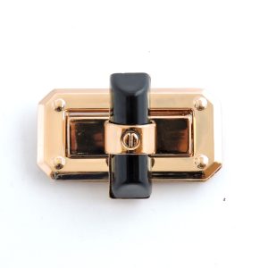 BROCHE 373 ORO / RESINA NEGRO